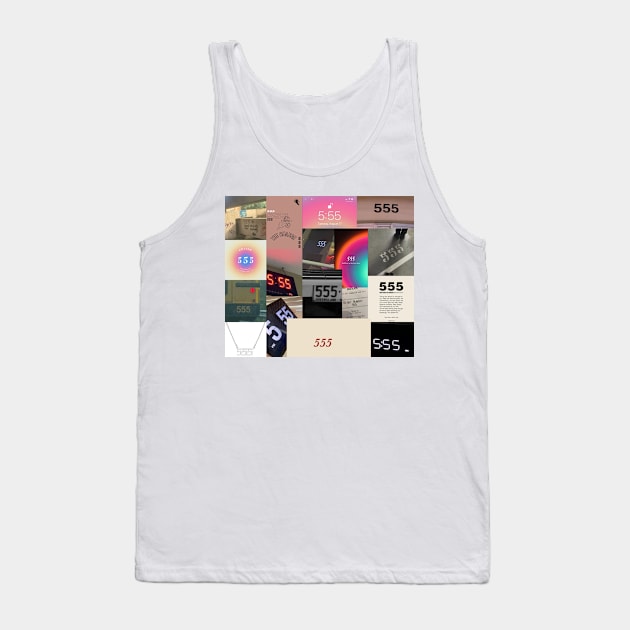 555 angel number aesthetic collage Tank Top by morgananjos